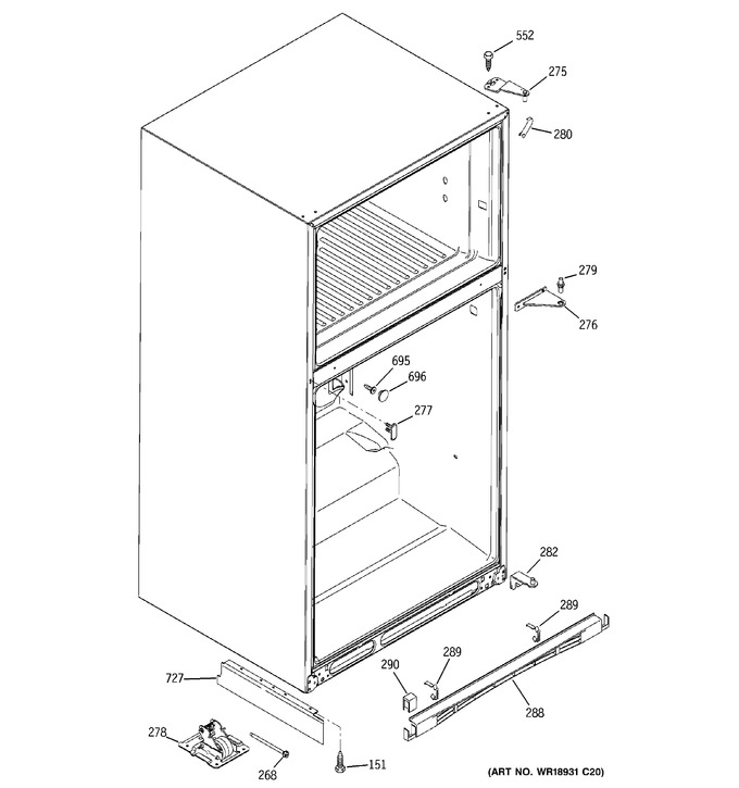 Diagram for GTE22JBTARWW