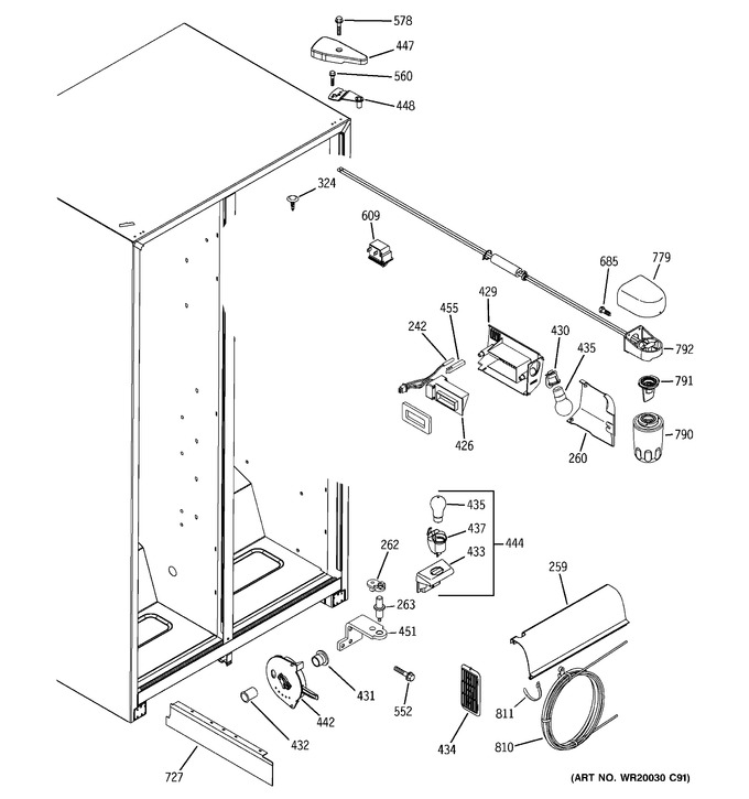 Diagram for GSH25JFXBWW