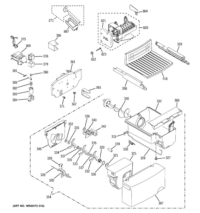 Diagram for SSH25KFXHWW