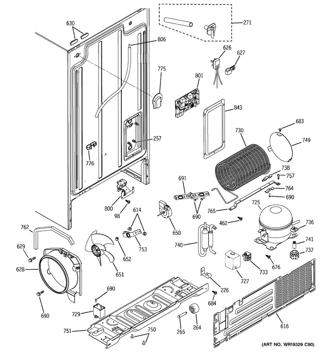 Diagram for SSH25KFXHWW