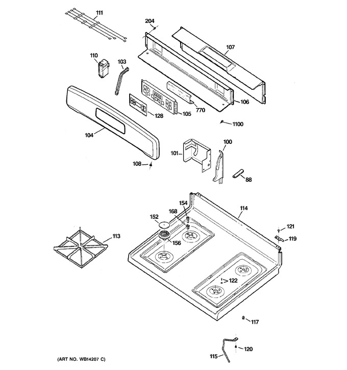 Diagram for JGBP25DEM4BB