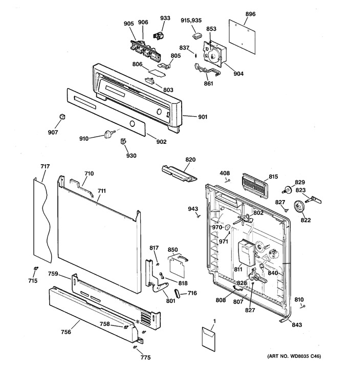 Diagram for GSDL632F01WW