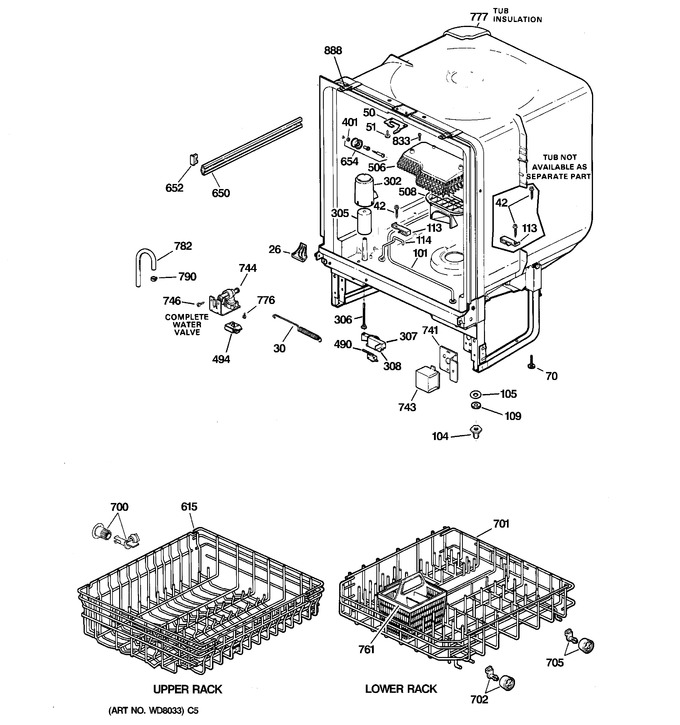 Diagram for GSDL632F01WW