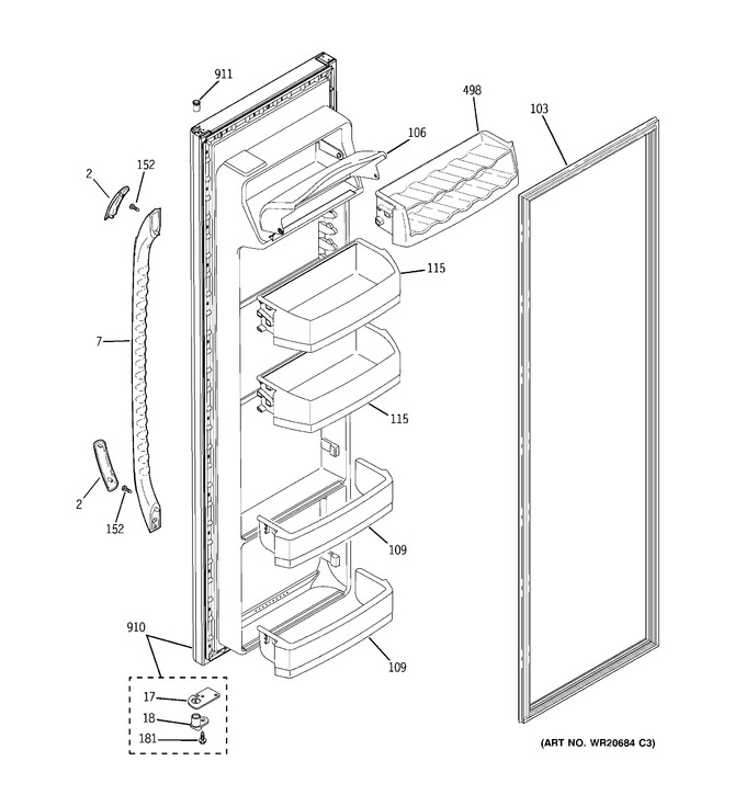 Diagram for GSF25IGXLWW