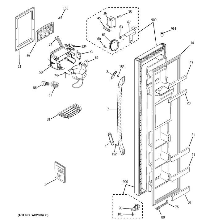 Diagram for GSH22JFXLBB