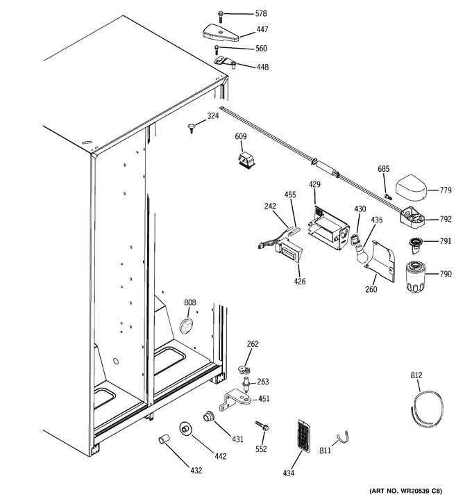 Diagram for GSS25GFXHWW