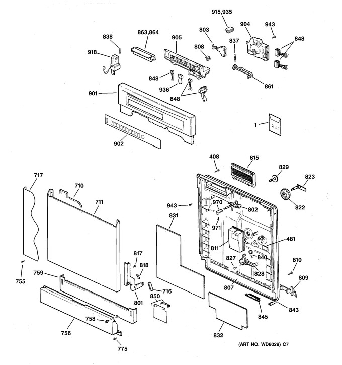 Diagram for GSD4930Z02WW