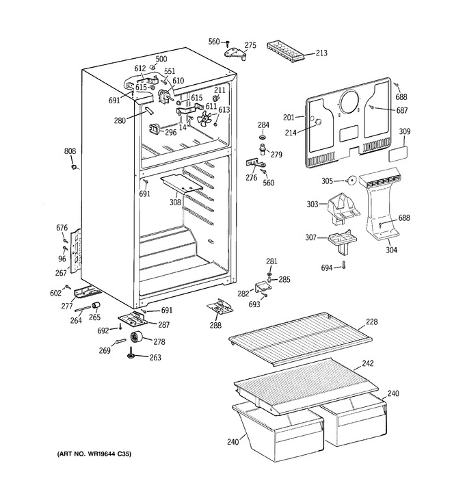 Diagram for GTH18CBT3RWW