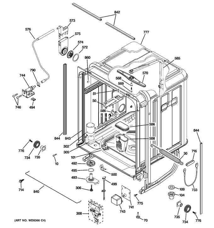 Diagram for GDWF160V40SS