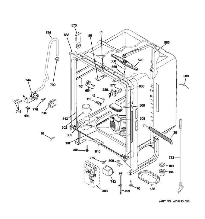 Diagram for GLD4664V00SS