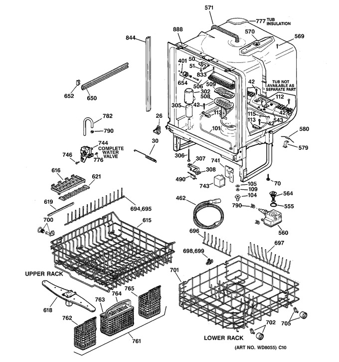 Diagram for GSD5930F00WW
