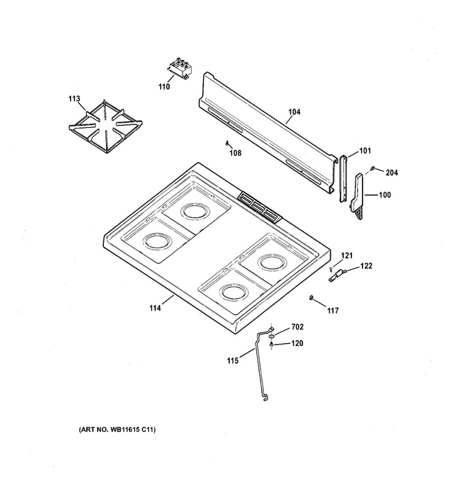 Diagram for RGB518PCD1CT