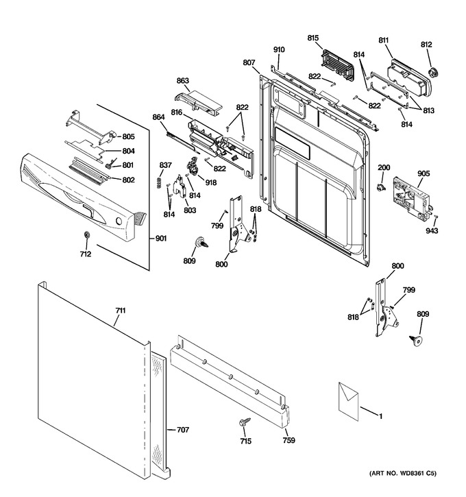 Diagram for GDWF100V55BB