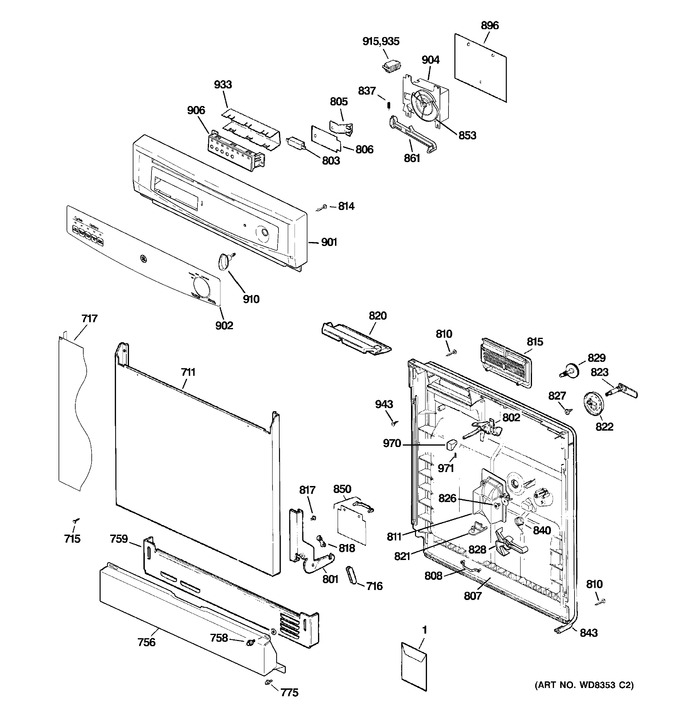 Diagram for GSD3300D00WW