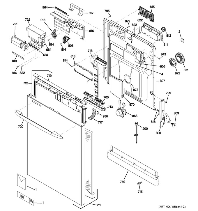 Diagram for PDWT300V00WW