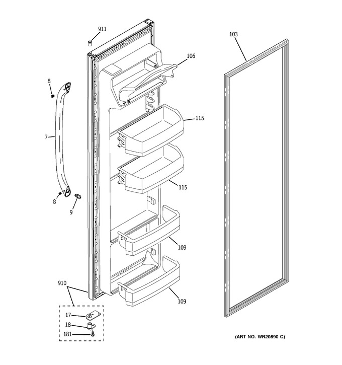Diagram for GSF25JGDE WW