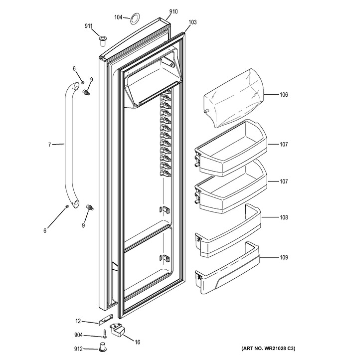 Diagram for GSS25CGHBCWW