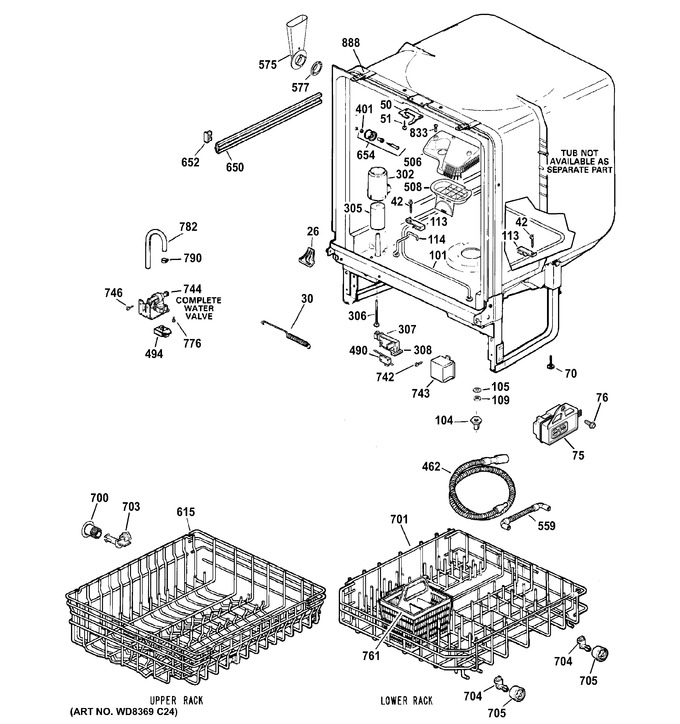 Diagram for GSD2100V50WW