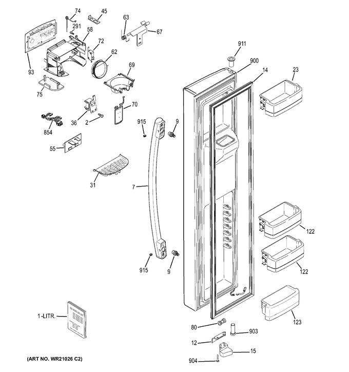 Diagram for DSE25JGHBCWW