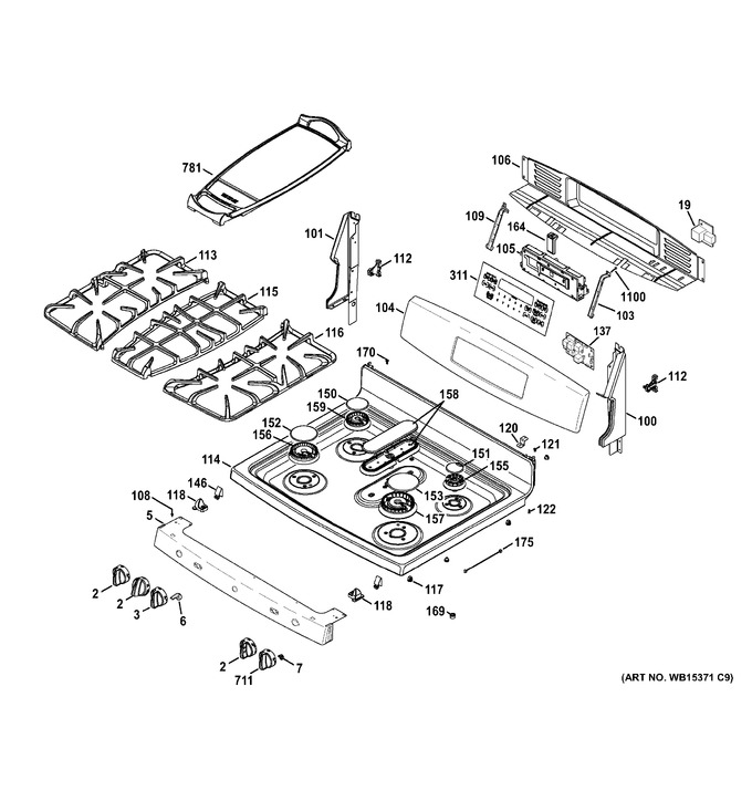 Diagram for JGB850SEF3SS