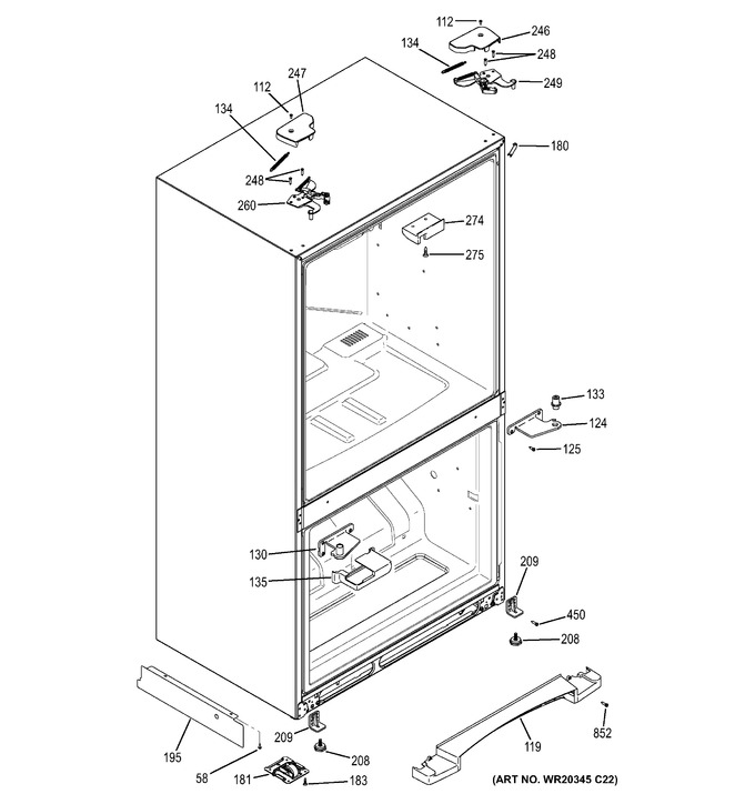 Diagram for GNS23GGHBFWW