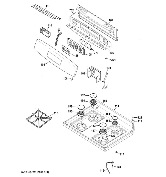 Diagram for JGB635DEK1WW