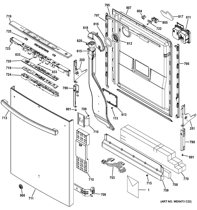 Diagram for GDT740SSF0SS