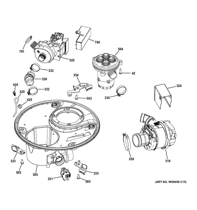 Diagram for GDT740SSF2SS