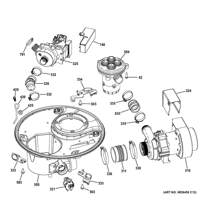 Diagram for GDT720SGF2WW