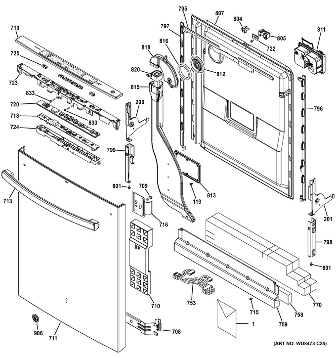 Diagram for GDT720SSF4SS