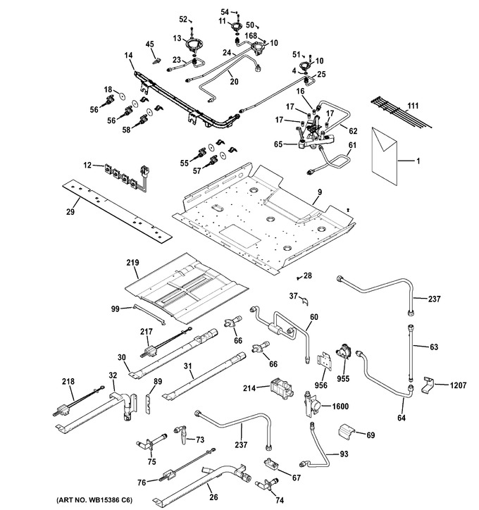 Diagram for PGB950DEF1WW