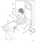 Diagram for Heater Duct Assembly - Gas Models
