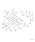 Diagram for Graphic Panel, Control Hood And Controls - 5 Cycle Timer