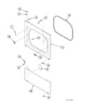 Diagram for Lower Access Panel, Front Panel And Seal
