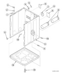 Diagram for Cabinet, Exhaust Duct And Base