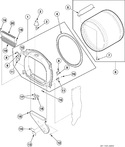 Diagram for Front Bulkhead, Air Duct, Felt Seal And Cylinder