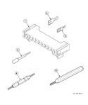 Diagram for Dryer Motor Connection Block, Terminal Extractor Tools