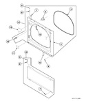 Diagram for Dryer Access Panel, Front Panel And Seal