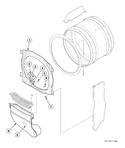 Diagram for Front Bulkhead, Air Duct And Felt Seal (drawing 1 Of 2)