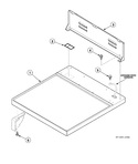 Diagram for Cabinet Top And Control Hood Rear Panel