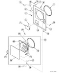 Diagram for Loading Door, Front Panel And Seals
