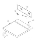 Diagram for Cabinet Top And Control Hood Back Panel