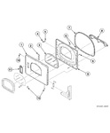 Diagram for Dryer Loading Door With Window (drawing 1 Of 2)