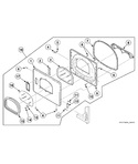 Diagram for Dryer Door With Window - Through Serial Nos. Beginning 1707