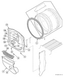 Diagram for Front Bulkhead, Air Duct And Felt Seal