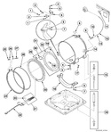 Diagram for Outer Tub, Front And Clamp Ring