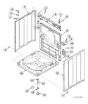 Diagram for Washer Base, Side Panels And Rear Panel