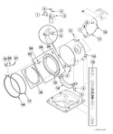 Diagram for Outer Tub, Front And Clamp Ring
