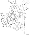 Diagram for Outer Tub, Front And Clamp Ring