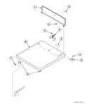 Diagram for Cabinet Top And Control Hood Rear Panel